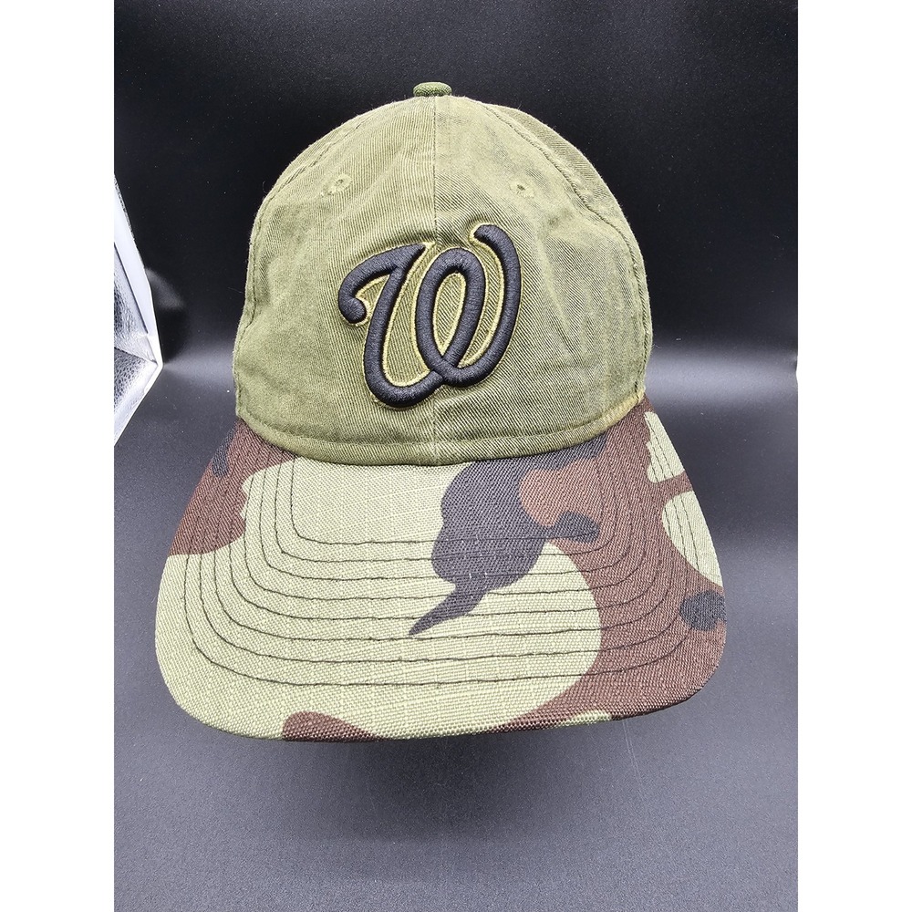 New Era 9twenty Washington Nationals MLB Camo Adjustable Baseball Cap Hat